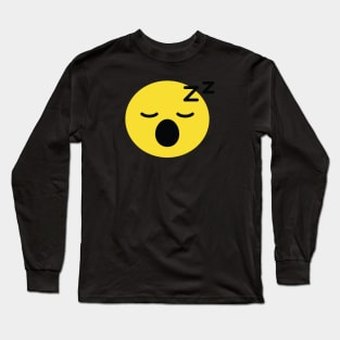 emoji sleepy Long Sleeve T-Shirt